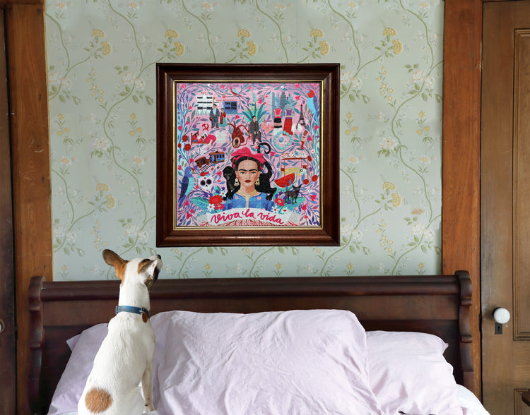 Viva la Vida Spanish Artist Frida Kahlo Mexico 1000 Piece Jigsaw Puzzle eeBoo Piece & Love Gifts for Artists