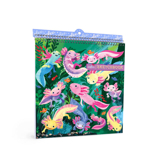 Axolotl Square Sketchbook by eeBoo | Unique Fun Gifts