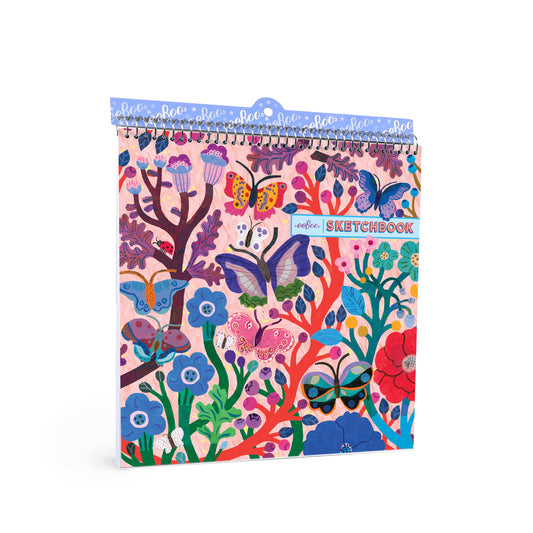 Butterflies Square Sketchbook by eeBoo | Unique Fun Gifts