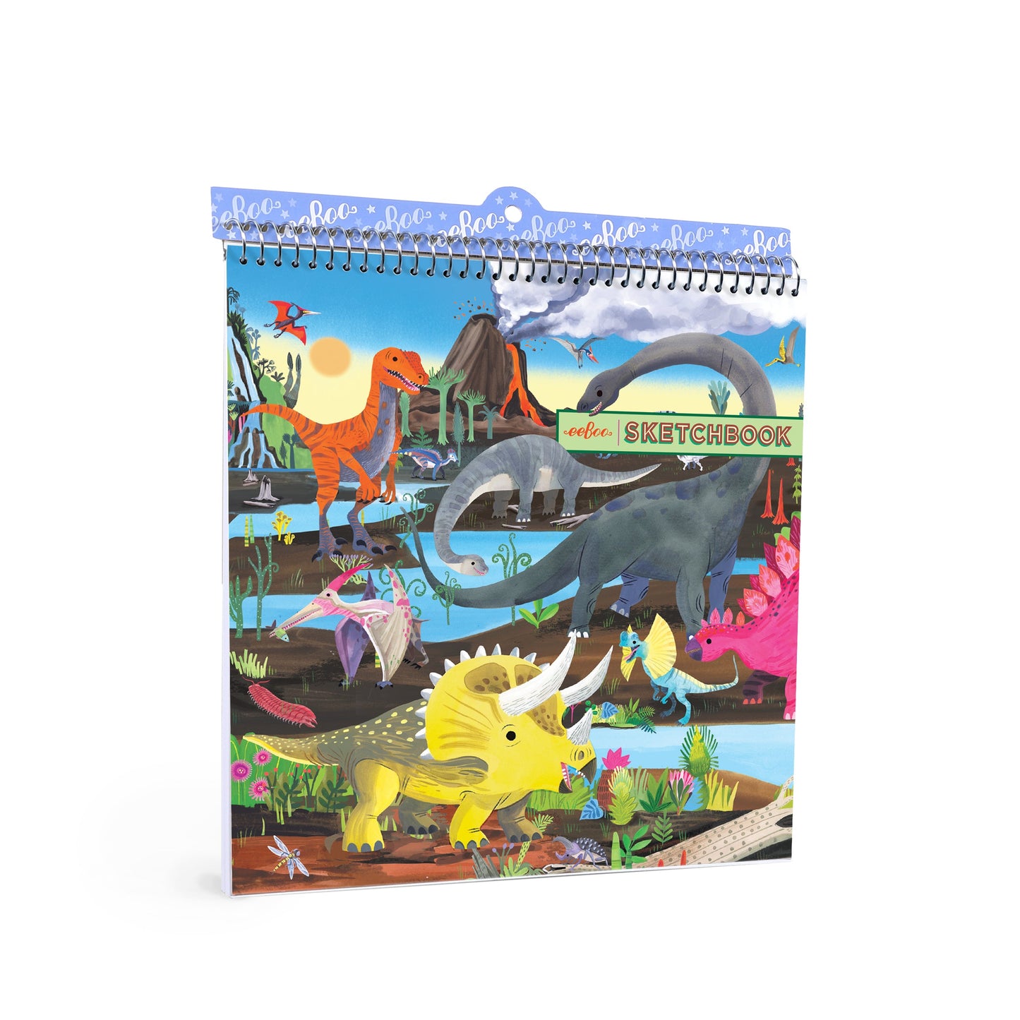 Dinosaur Square Sketchbook by eeBoo | Unique Fun Gifts