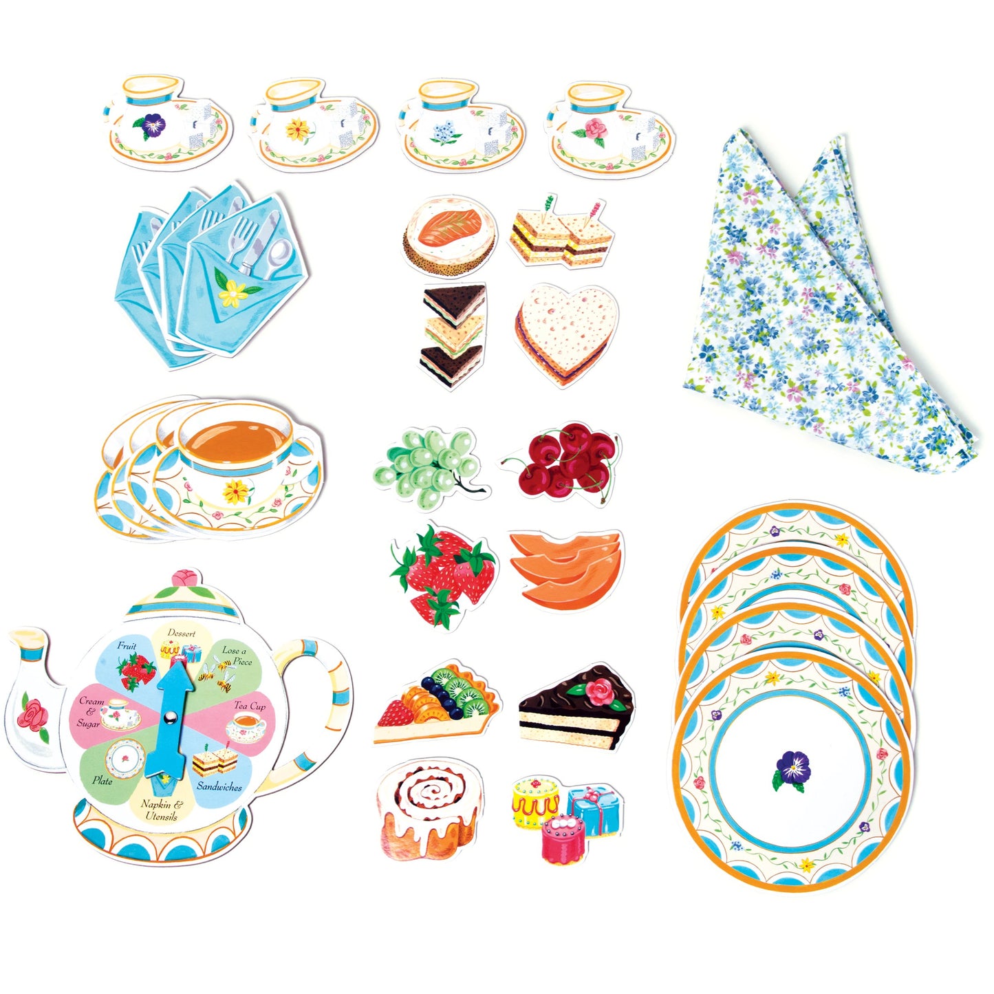 Tea Cup Party Set Spinner Award Winning Game by eeBoo| Unique and Fun Gifts for Pre School Kids 3+