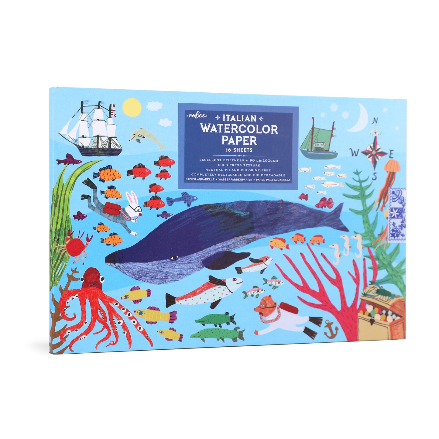 In the Sea Watercolors and Pad Bundle | Gifts by eeBoo