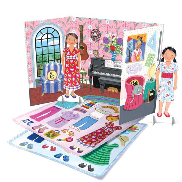 Musician and Artist Award Winning Paper Dolls - Reusable Set | Unique Gift for Girls 5+