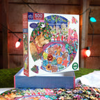 Christmas Cookies 500 Round Puzzle by eeBoo | Unique Beautiful Gifts