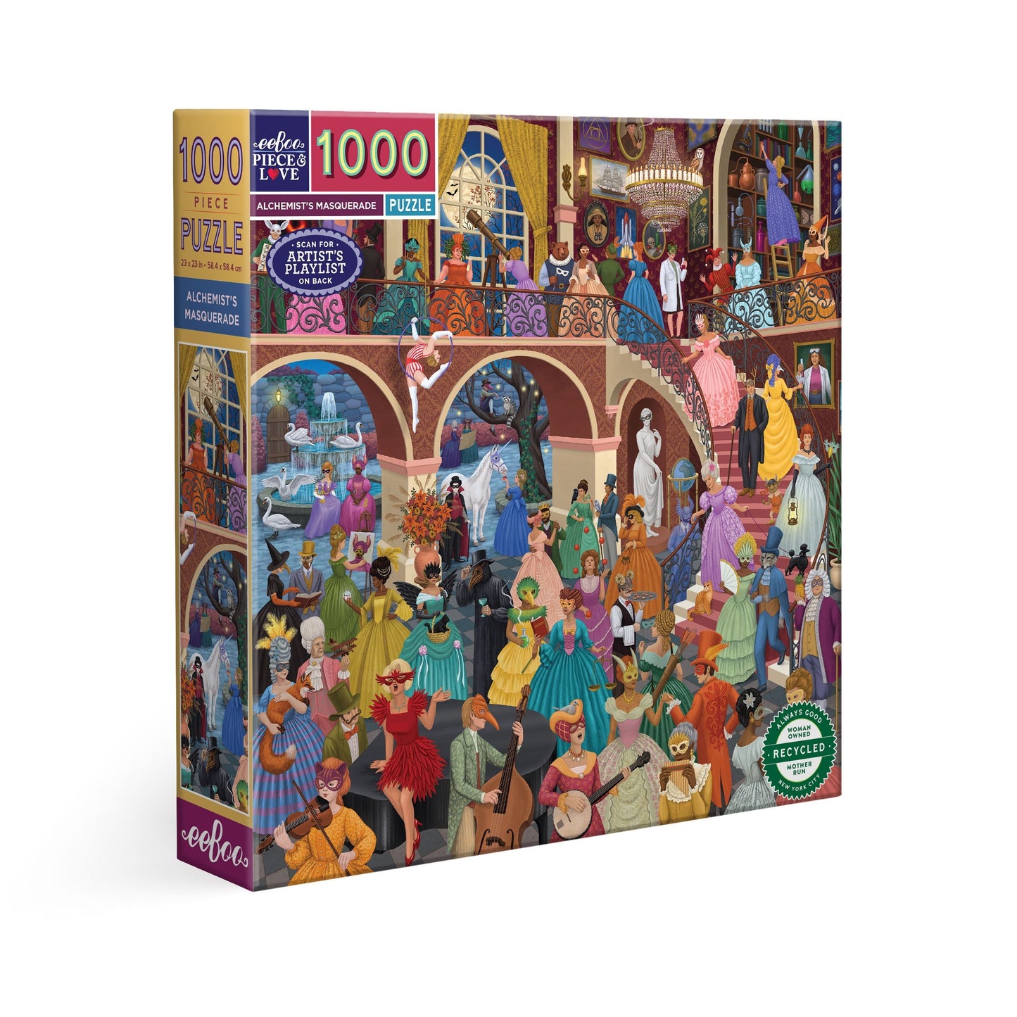 Alchemist's Masquerade 1000 Sq Jigsaw Puzzle by eeBoo | Unique Beautiful Gifts