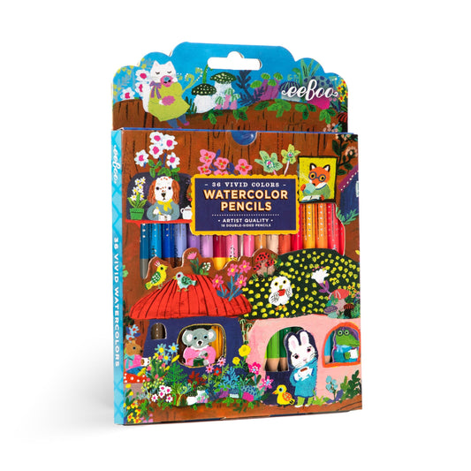 Yumi's Mushrooms Watercolor Pencils by eeBoo | Unique Art Supplies and Gifts