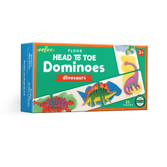 Dinosaur Head to Toe Dominoes by eeBoo | Unique Fun Gifts