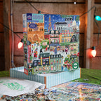 Paris Christmas 1000 Piece Puzzle by eeBoo | Unique Beautiful Gifts