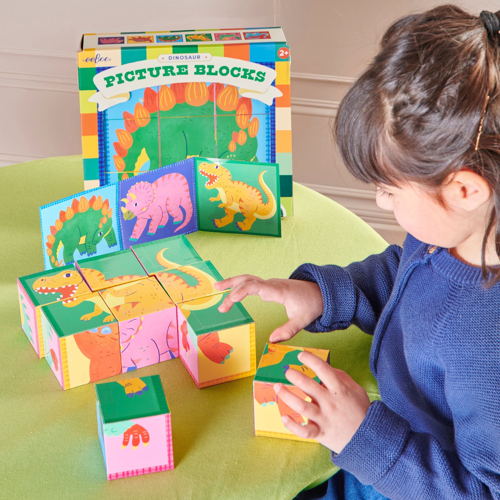 Dinosaur Picture Blocks by eeBoo | Unique Fun Gifts