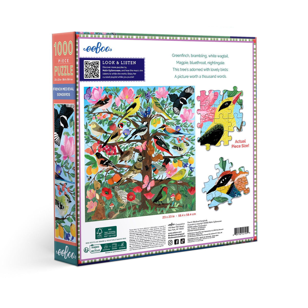 EG60000821) - Puzzle Eurographics 1000 pièces - Le Monde des Oiseaux - par Sibley EG60000821) - Puzzle Eurographics 1000 pièces - Le Monde des Oiseaux - par Sibley