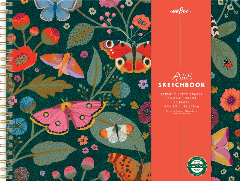 Victoria's Hardcover Artist Sketchbook by eeBoo | Unique Beautiful Gifts