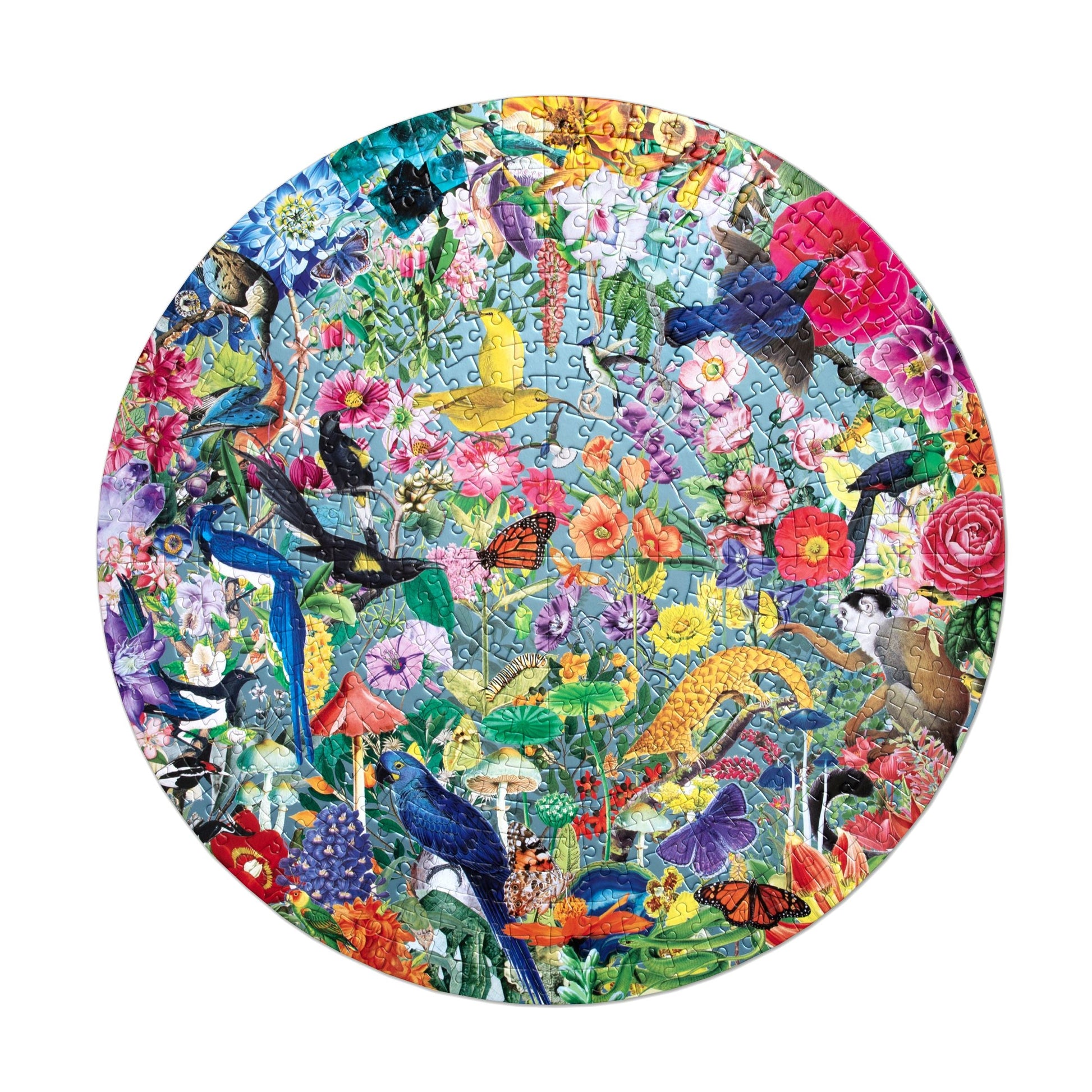 Paradise Garden 500 Round Puzzle by eeBoo | Unique Beautiful Gifts