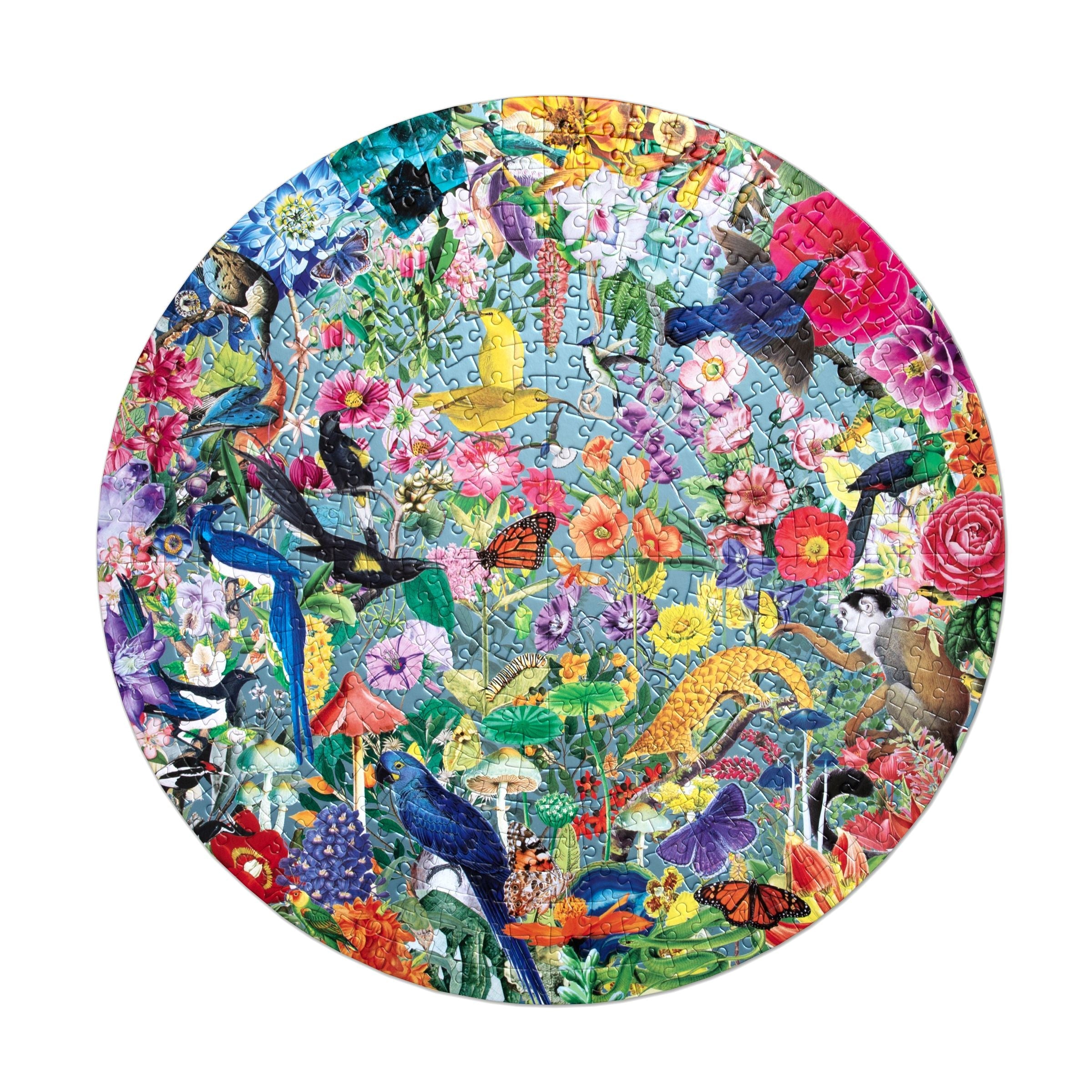 Paradise Garden 500 Round Puzzle by eeBoo | Unique Beautiful Gifts