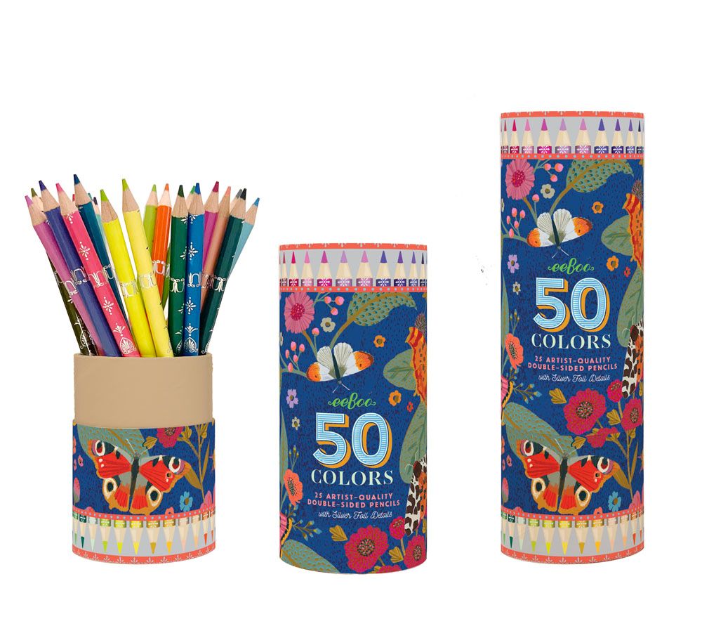 Victoria's Double-Sided Color Pencils  by eeBoo | Unique Fun Gifts