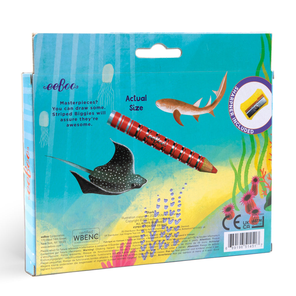 Shark 12 Special Biggie Pencil Assortment | Unique Great Gifts for Kids & Adults