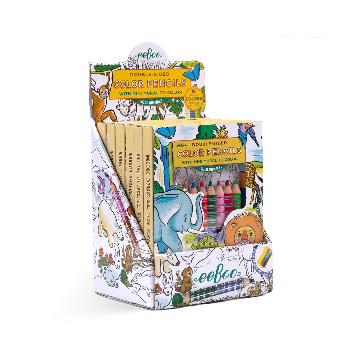 Wild Animals Biggie Mini Mural Bundle (6) by eeBoo | Unique Fun Gifts