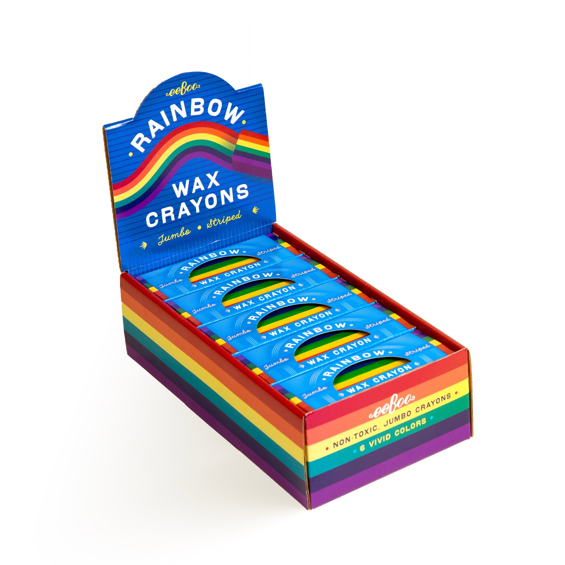 Rainbow Jumbo Crayon Assortment by eeBoo | Unique Fun Gifts