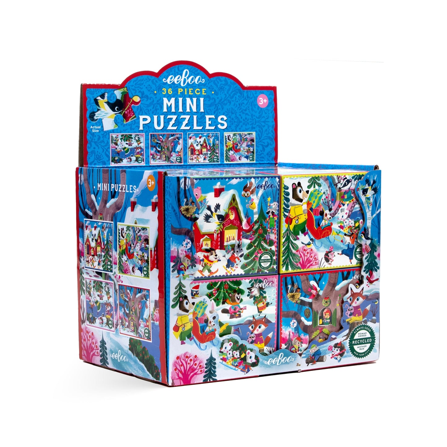 Woodland Holiday Puzzle Assortment (16) eeBoo