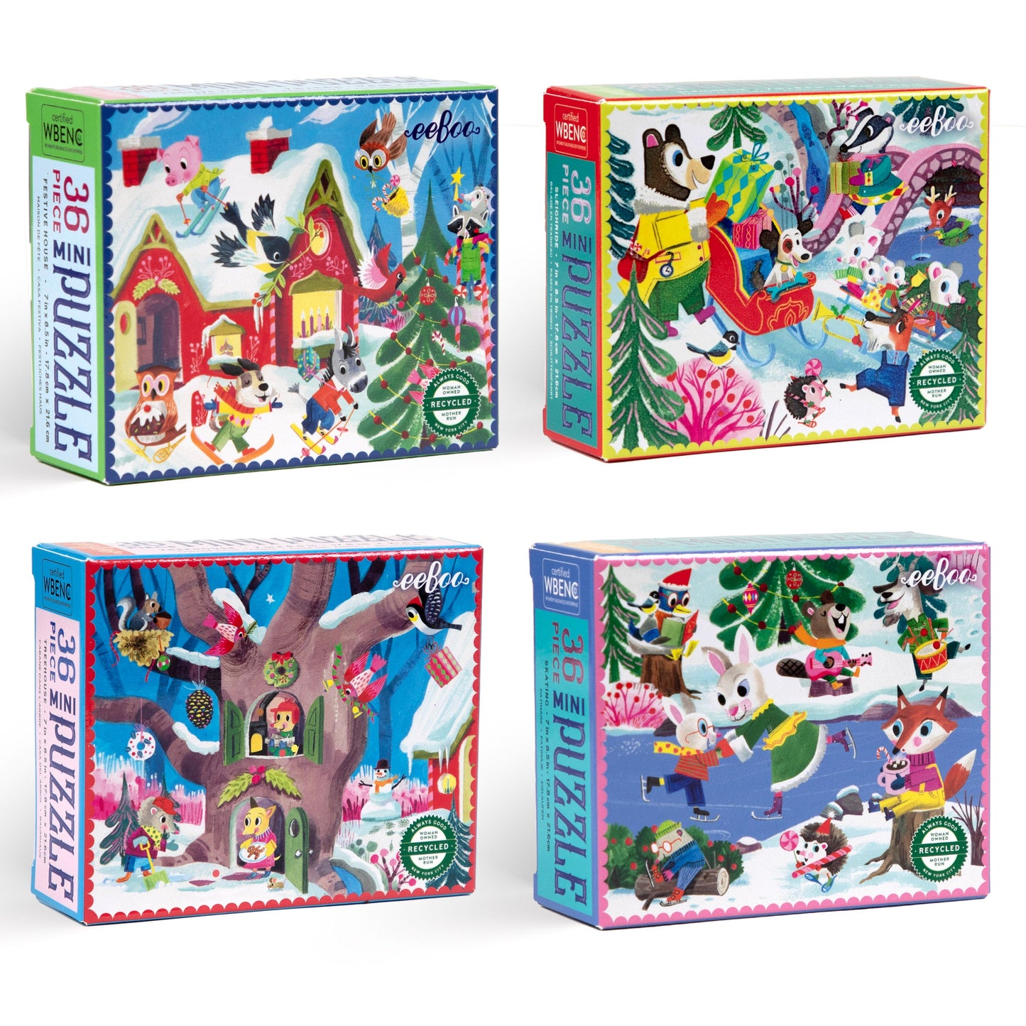 Woodland Holiday Puzzle Assortment (16) eeBoo