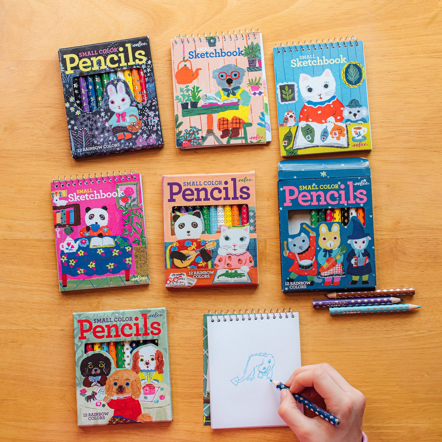 Yumi Small Sketchbook Assortment by eeBoo | Unique Fun Gifts