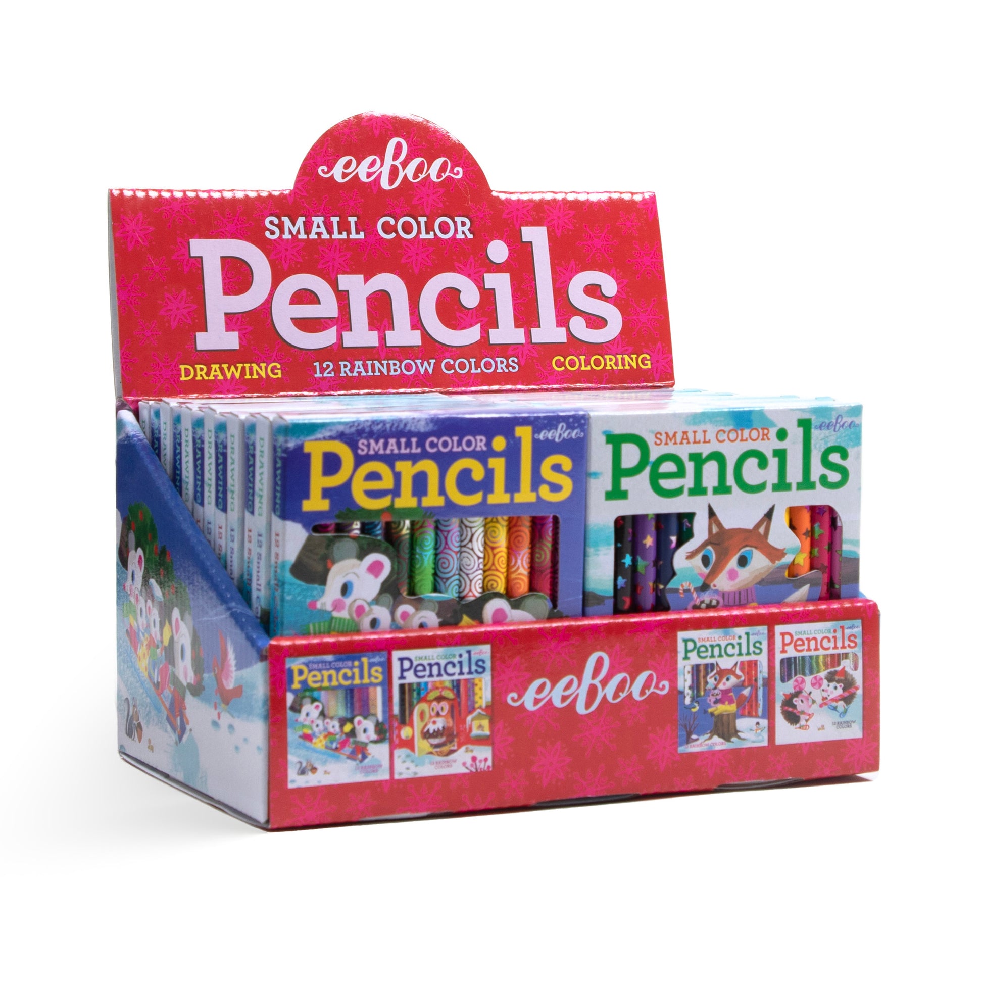 Small Color Pencils Winter Assortment (24) | Unique Gifts for Party Favors