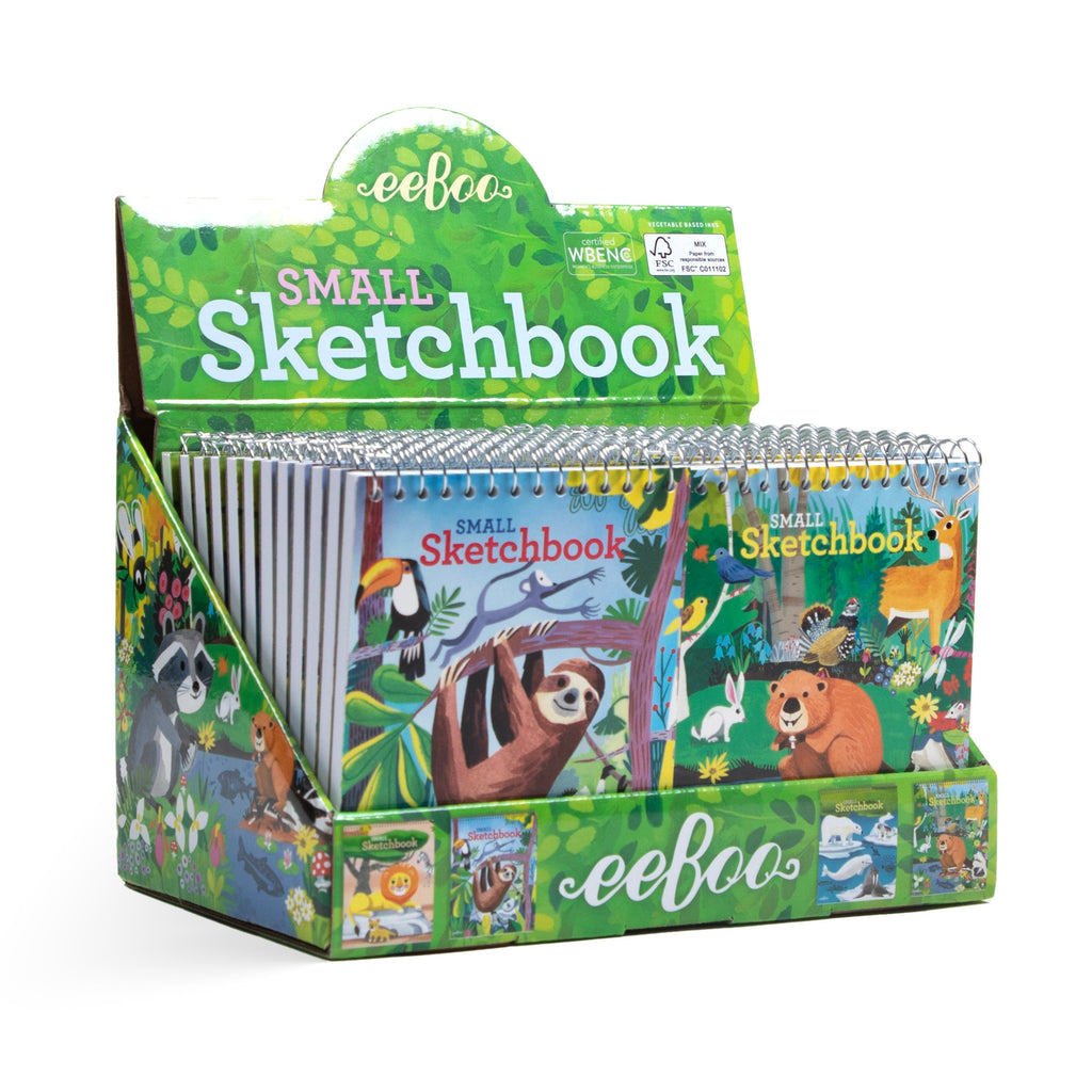 Small Sketchbook Animals in the Wild Assortment (24 units) Unique Birthday Party Favors