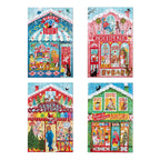 Christmas Market 100 Piece Puzzle Assortment (8) by eeBoo | Unique Beautiful Gifts