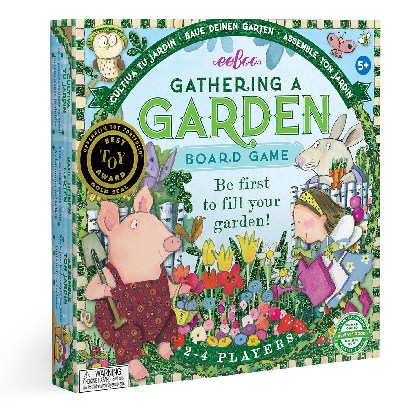 Gathering a Garden | Award Winning Kids Board Game by eeBoo for kids Ages 5+