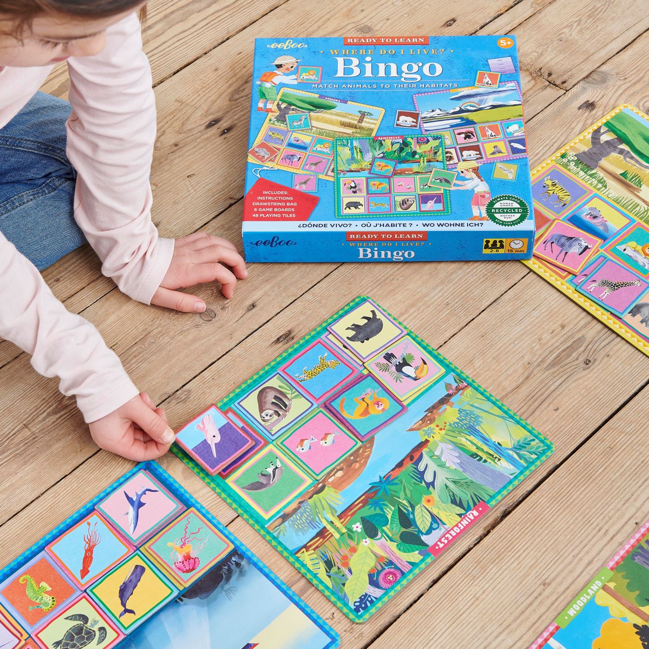 Where Do I Live? Bingo | Fun Educational Gifts for Kids Ages 5+