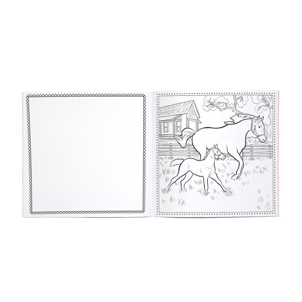 Farm Square Coloring Book