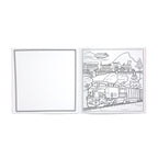 Construction Vehicles Square Coloring Book