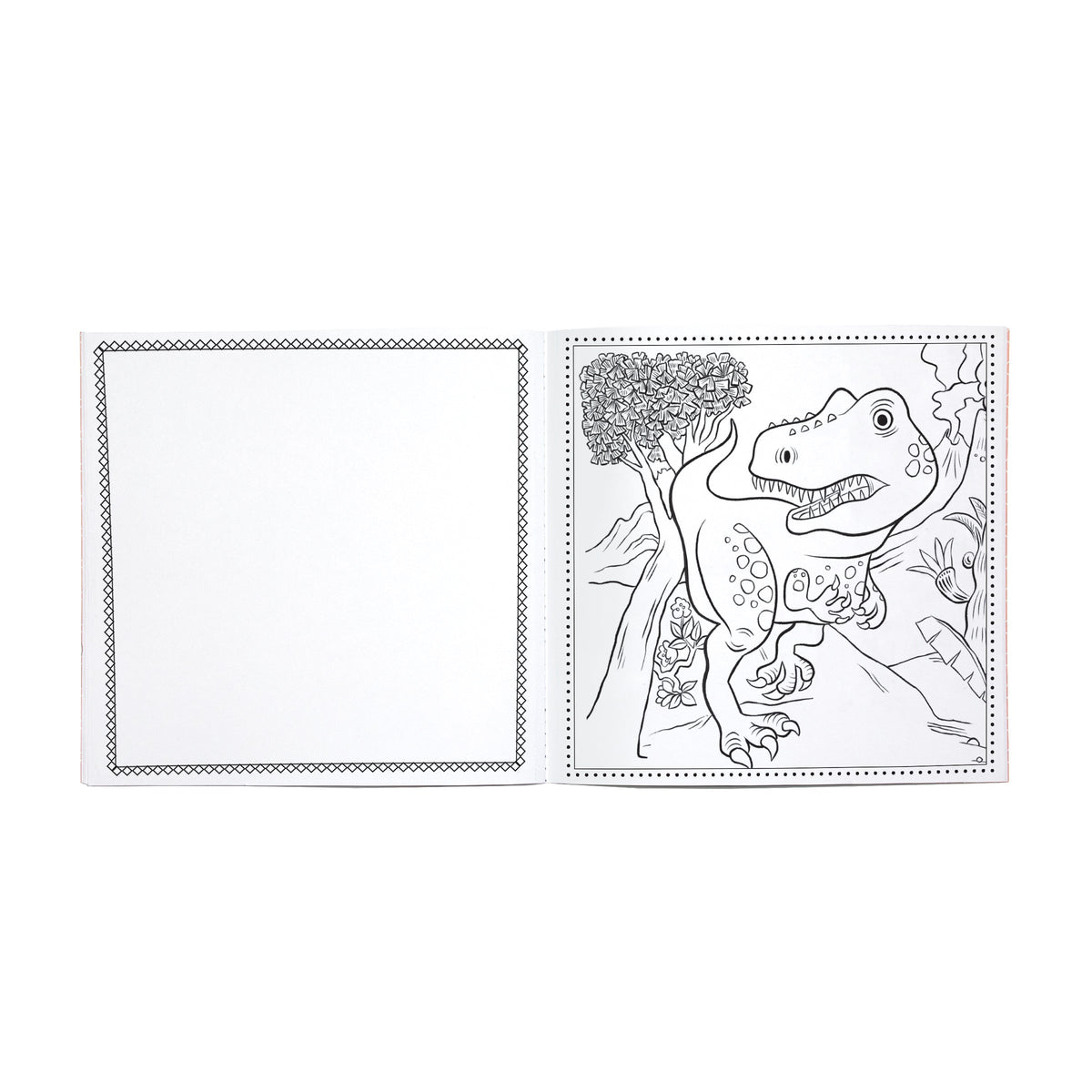 Dinosaur Square Coloring Book