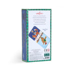 This Cottage Fairy Giant Dominoes set includes 28 oversized domino pieces, each featuring enchanted forest details illustrated by Gemma Koomen & finished with shiny gold foil. 