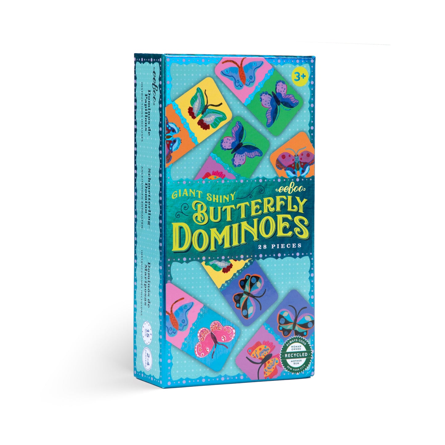 Giant Shiny Butterfly Dominoes by eeBoo | Gift for Kids 3+