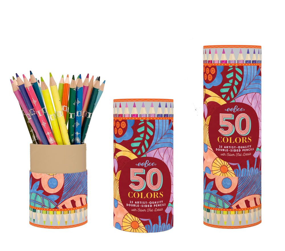 Cecilia's Double-Sided Color Pencils by eeBoo | Unique Fun Gifts