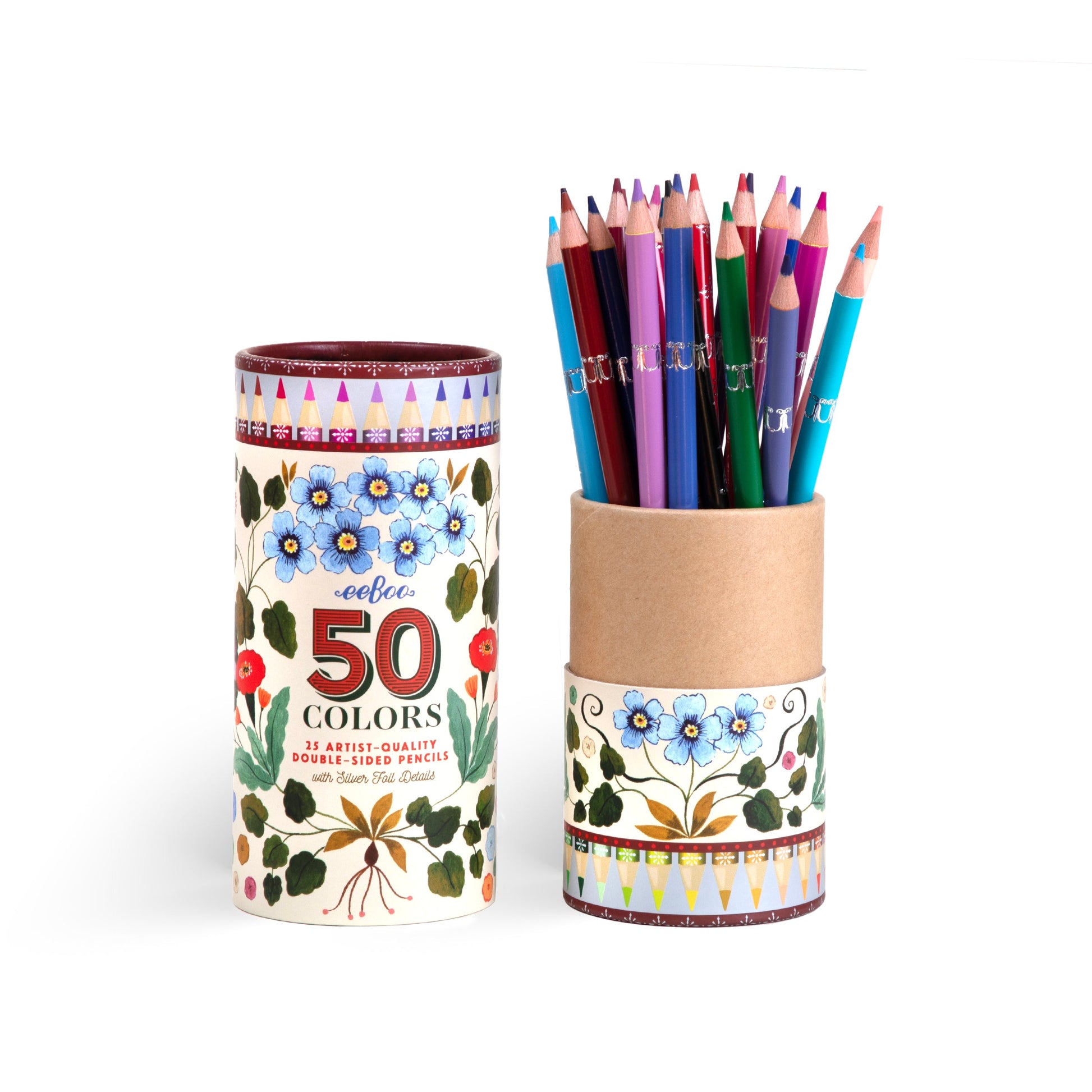 Flora's Double-Sided Color Pencils  by eeBoo | Unique Fun Gifts