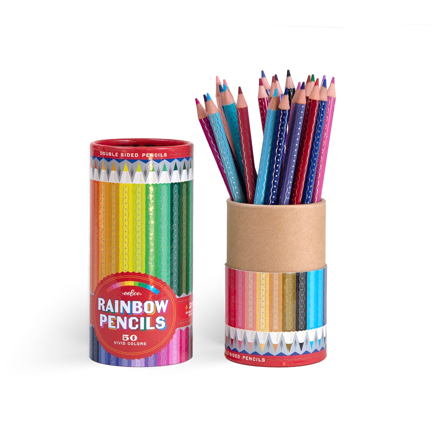 Rainbow Double-Sided Color Pencils  by eeBoo | Unique Fun Gifts