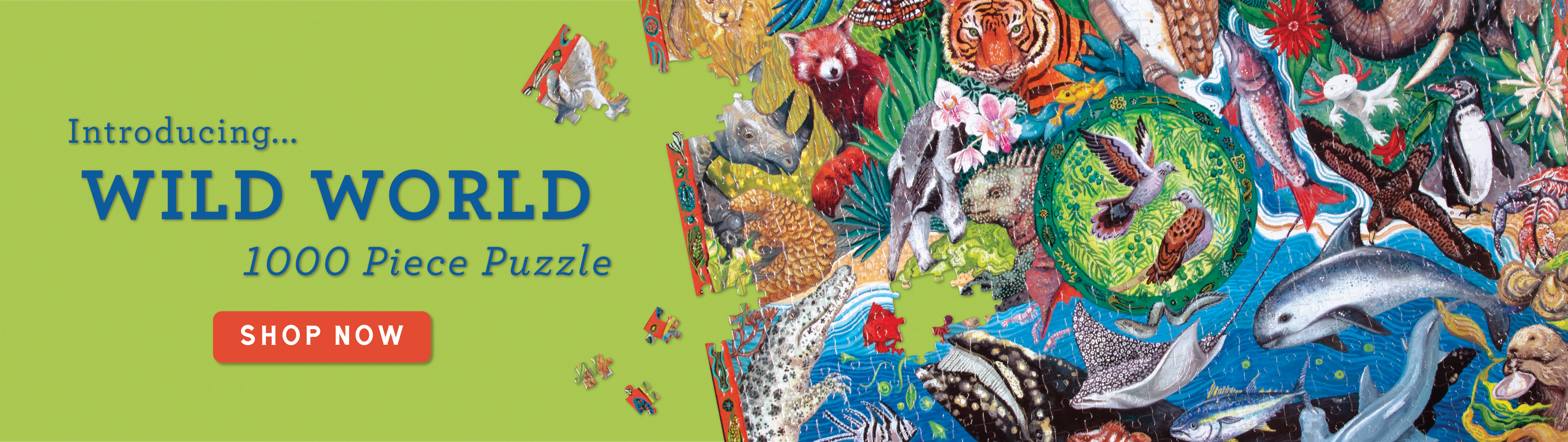 Shop Wild World 1000 Piece Jigsaw Puzzle by eeBoo | Unique Beautiful Gifts

