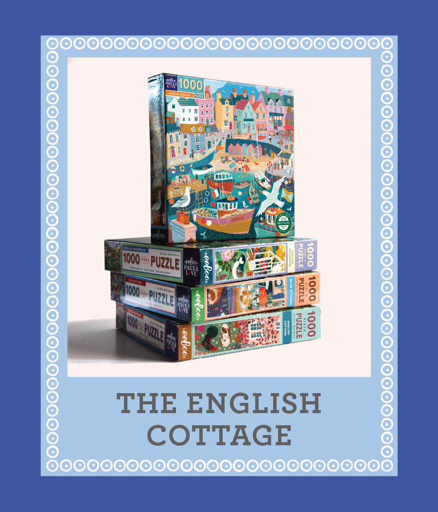 English Cottage Puzzle Series |  Gifts by eeBoo