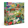 Jigsaw puzzle box with farm scene illustration. English Pastures 1000 Piece Puzzle