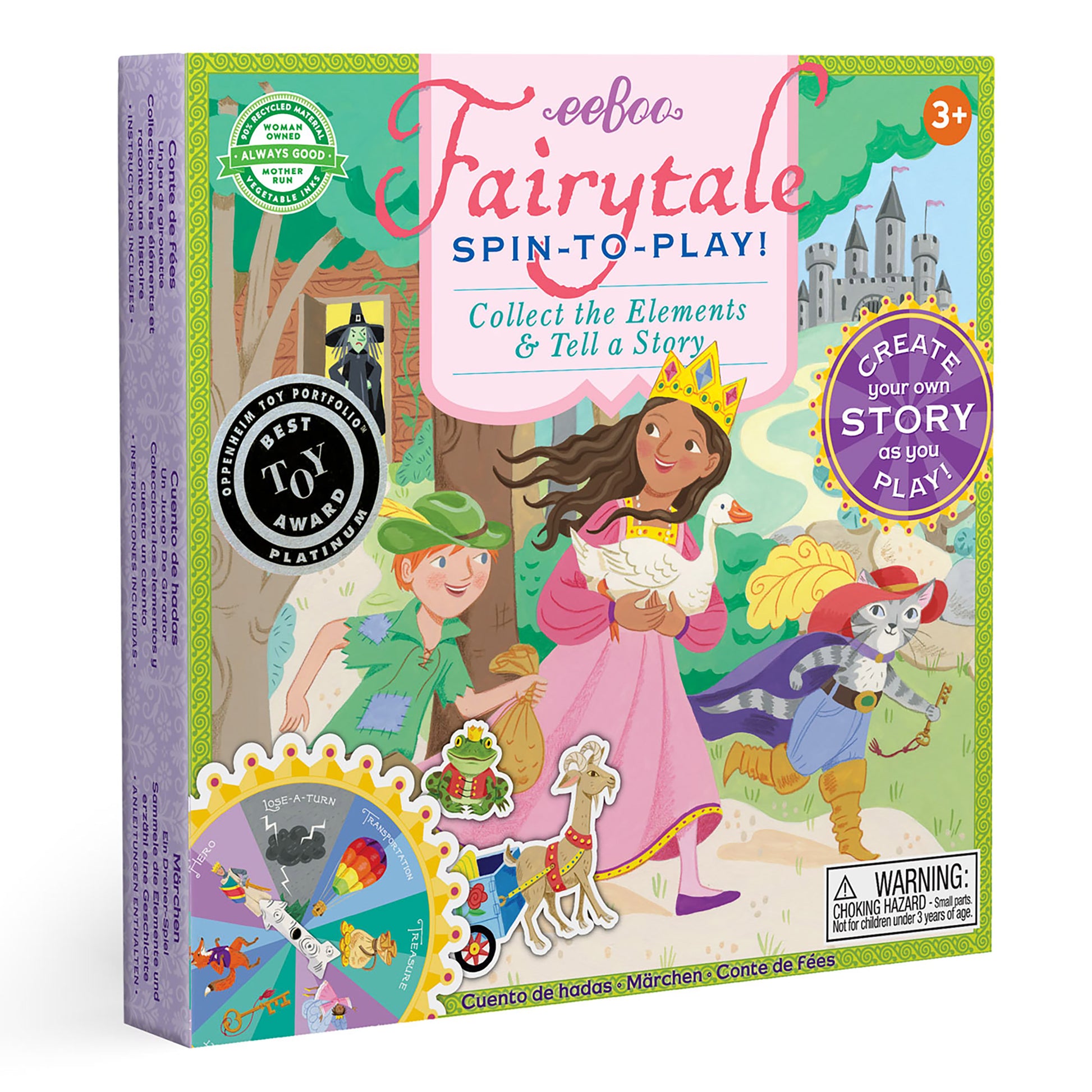 Fairytale Create A Story Spinner Award Winning Game by eeBoo | Unique Gifts for Pre School Kids 3+