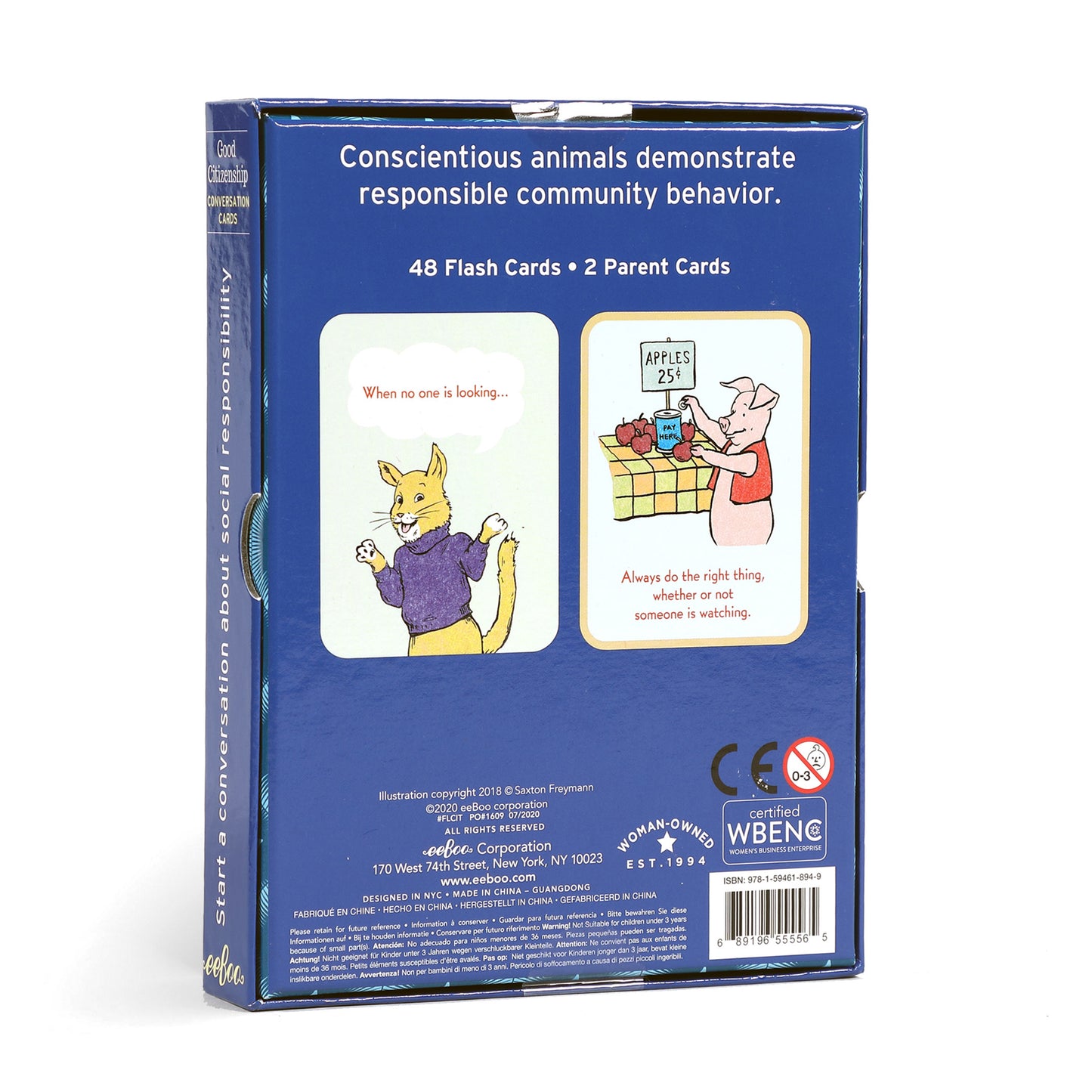 Good Citizenship Conversation Flash Cards by eeBoo for Kids Ages 3+