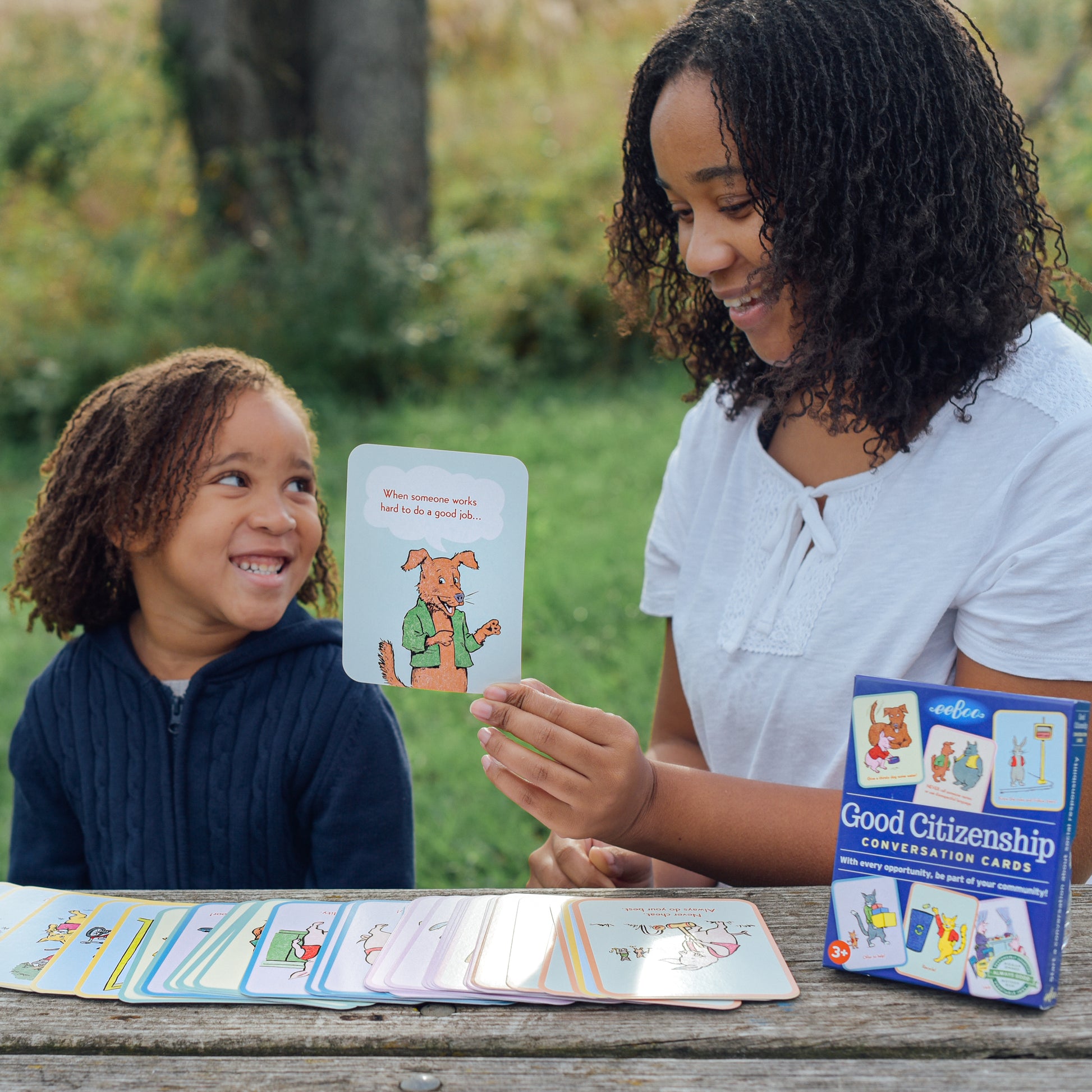 Good Citizenship Conversation Flash Cards by eeBoo for Kids Ages 3+