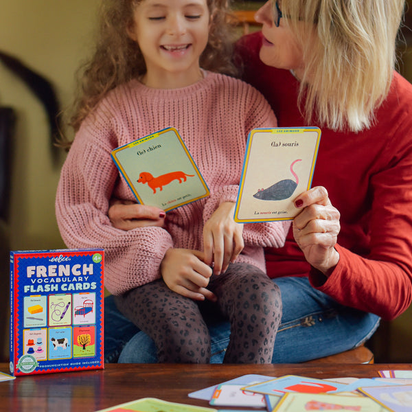 French Vocabulary Flash Cards for Language Learning eeBoo for Kids 4+