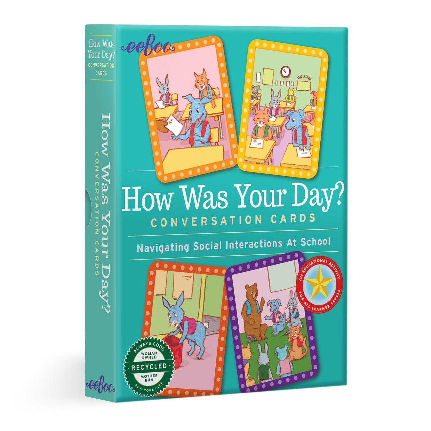 How Was Your Day? Conversation Cards - Social Emotional Development for Kindergarten Kids 5+ | eeBoo