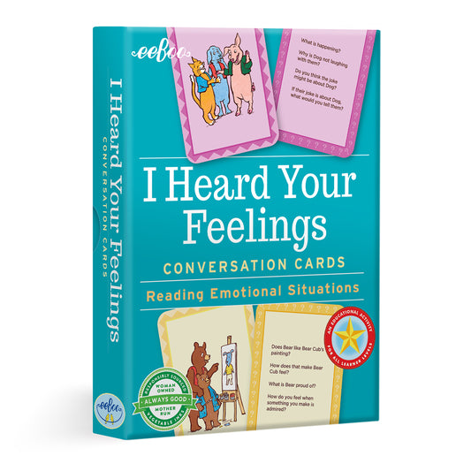 I Heard Your Feelings Social Emotional Flash Cards by eeBoo for kids 3+ | Special Needs Adaptable