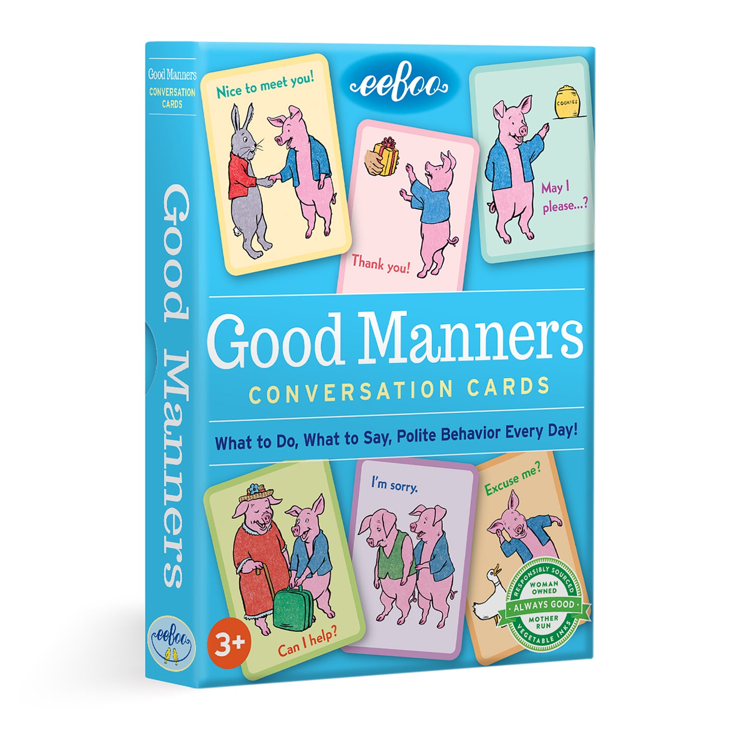 Good Manners Social Emotional Flash Cards by eeBoo for Kids Ages 3+