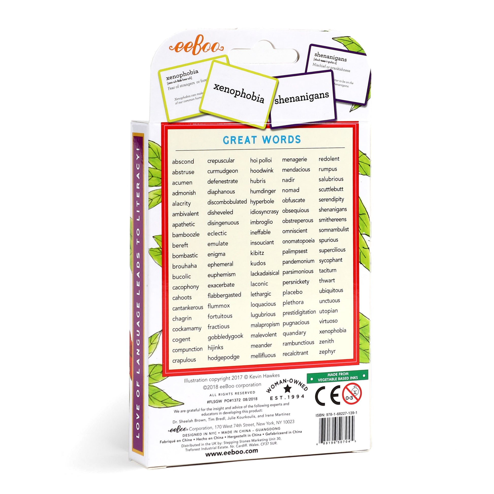 100 Great Words Vocabulary Building Flash Cards for Kids | eeBoo