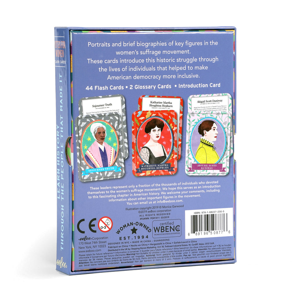 Votes for Women Educational Flash Cards eeBoo 