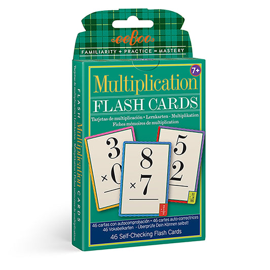 Multiplication Math Educational Flash Cards by eeBoo